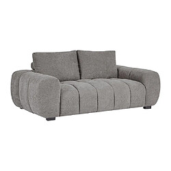 Avis Vente-Unique Canapé 3 places en tissu gris BERENIA