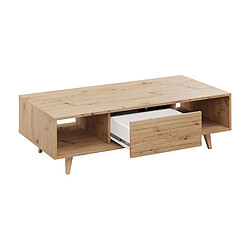 Bestmobilier Diego - table basse - bois - 120 cm