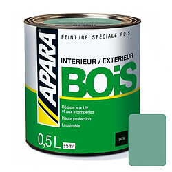 Peinture Bois Satin - APARA-0.5 litre-Vert provence