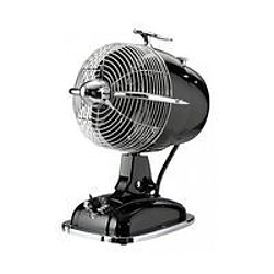 Boutica-Design Ventilateur de table RetroJet Noir Chromé - CASAFAN -