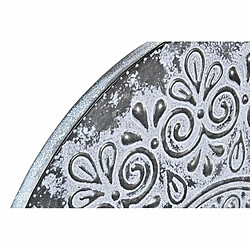 Décoration murale DKD Home Decor Gris Métal Blanc Fer Mandala Arabe (2 Unités) (60 x 2 x 60 cm)