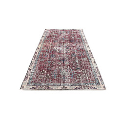 Avis Vidal Tapis de laine 236x127 rouge Ultra Vintage