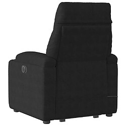 Acheter vidaXL Fauteuil inclinable de massage noir tissu microfibre