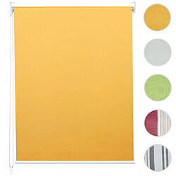 Mendler Store à enrouleur pour fenêtres, HWC-D52, avec chaîne, avec perçage, isolation, opaque, 100 x 230 ~ jaune