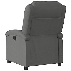 Acheter vidaXL Fauteuil inclinable de massage électrique gris foncé tissu