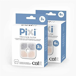 Cat-it CATIT 6 Filtres pour fontaine a eau PIXI