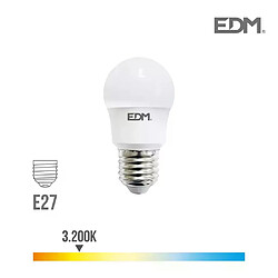 Edm Ampoule LED E27 8,5W équivalent à 70W - Blanc Chaud 3200K