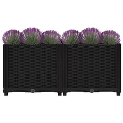 Avis Maison Chic Jardinière,Lit surélevé - Bac à fleurs - pot de fleur 80x40x38 cm Polypropylène -GKD81408