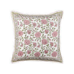 Beliani Coussin CELTIS Coton 45 x 45 cm Floral Impression en bloc Multicolore