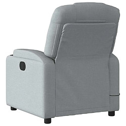 Acheter vidaXL Fauteuil de massage inclinable électrique gris clair tissu