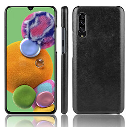 Wewoo Coque Rigide Pour Galaxy A90 5G antichoc Litchi PC + Etui PU Noir