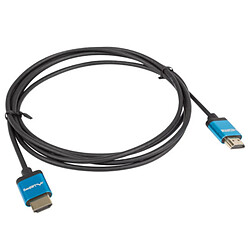 HDMI-A male 2.0 slim video cable 4K Lanberg 1m