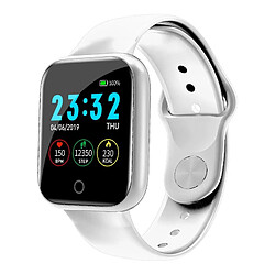 Wewoo Bracelet connecté Smartwatch I5 de 1,3 pouces avec écran couleur IPSrappel des appels de soutien / surveillance de la fréquence cardiaque / du sommeil / rappel sédentaires / Oxymètre blanc