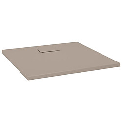 vidaXL Receveur de douche SMC Marron 90x90 cm