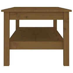 Acheter Maison Chic Table basse,Table Console Table d'appoint, Table pour salon Marron miel 110x50x40 cm Bois massif de pin -MN90919