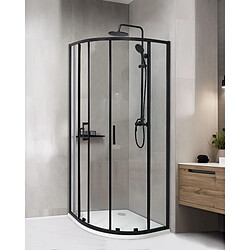 Beliani Cabine de douche JUKATAN 80 x 80 x 185 cm Noir