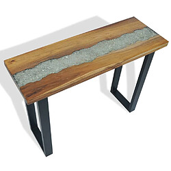 Acheter Maison Chic Table console | Meuble d'entrée | Table d'appoint Teck 100 x 35 x 75 cm -GKD87267