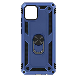 Avizar Coque Galaxy A03 Hybride Antichoc Bague de maintien Support Vidéo bleu nuit