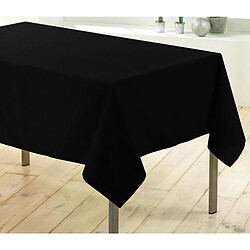 Douceur D'Interieur Nappe rectangulaire unie - 140 x 200 cm - Noir