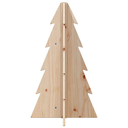 Avis vidaXL Arbre de Noël en bois pour décoration 69,5cm bois massif de pin