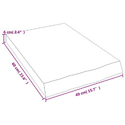 vidaXL Étagère murale 40x60x(2-6) cm bois de chêne massif non traité pas cher