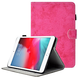 Etui en PU fermoir magnétique avec support et porte-carte pour votre iPad mini (2019) 7.9 pouces/mini 4/3/2/1 - rose