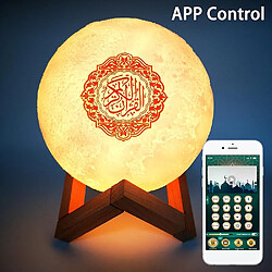 Universal Fonction d'application Coran haut-parleur LED Touch Night Light Moon Lamp Coran Musulman Koran Joueur Veilleuse Coranique