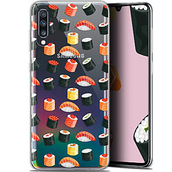 Caseink Coque Pour Samsung Galaxy A70 (6.7 ) [Gel HD Collection Foodie Design Sushi - Souple - Ultra Fin - Imprimé en France]