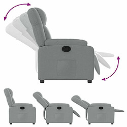 Acheter Maison Chic Fauteuil Relax pour salon, Fauteuil inclinable Gris clair Tissu -GKD59551