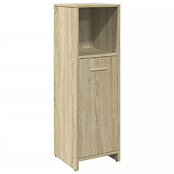 vidaXL Armoire de salle de bain Chêne sonoma 30x30x95 cm Aggloméré