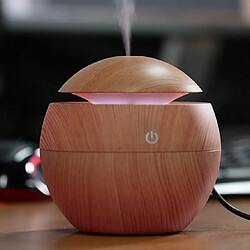 Universal Mini humidificateur d'air USB Diffuseur d'ultrasons Aromathérapie Huiles essentielles Diffuseur d'arômes Brume électrique Grain de bois Lumière LED Homepage |