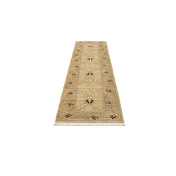 Avis Vidal Tapis de couloir en laine 302x79 brun Darya