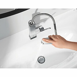 GROHE Mitigeur lavabo monocommande Plus 23844003 - Bec L extractible - Limiteur de température - Economie d'eau - Chrome - Ta...