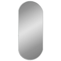 Avis Maison Chic Miroir mural | Miroir Décoration pour Maison Salle de Bain Argenté 0x30 cm Ovale -GKD33993