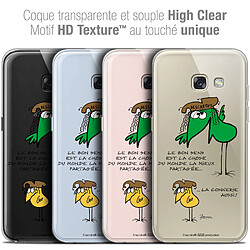 Caseink Coque Housse Etui Samsung Galaxy A7 2017 A700 (5.7 ) [Crystal Gel HD Collection Les Shadoks ? Design Le Partage - Souple - Ultra Fin - Imprimé en France]