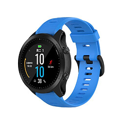 Bracelet en silicone bleu pour votre Garmin Forerunner 945/Fenix 5 Plus/Approach S60