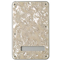 4-Ply White Moto Stratocaster Backplate Fender