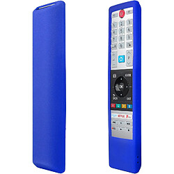 SANAG Housse Coque En Silicone Pour Toshiba Tv Telecommande Ct-8541, Ct-8533, Ct-8528, Antiderapage, Antisismique, Lavable-Bleu(Veuillez Confirmer L'epaisseur À Distance Via La Figure 2 Avant D'Acheter)