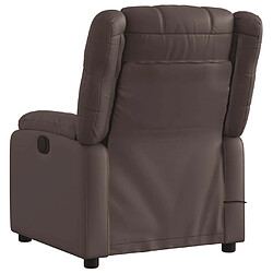 Acheter vidaXL Fauteuil de massage inclinable électrique marron similicuir