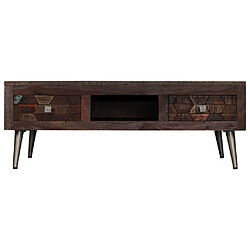 Maison Chic Tabls basse,Table Console pour salon Bois de récupération solide 100 x 60 x 35 cm -MN15110