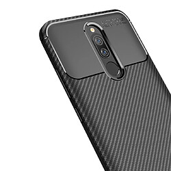 Wewoo Coque Souple Pour Xiaomi Redmi 8 Beetle Series Housse TPU antichoc Texture en fibre de carbone Noir