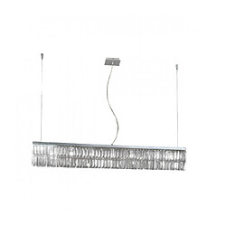 Luminaire Center Suspension Prisma Chrome 10 ampoules 28cm