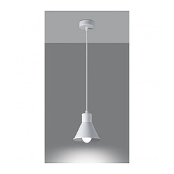 Avis Luminaire Center Suspension Taleja Dome Acier blanc 1 ampoule 120cm