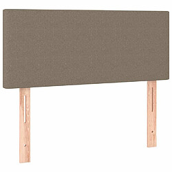 Acheter Maison Chic Tête de lit scandinave à LED,meuble de chambre Taupe 80x5x78/88 cm Tissu -MN56262