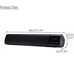 Universal TV Soundbar Bluetooth haut-parleur portable Subwoofer sans fil Stereo colonne Lecteur de musique Accueil Théâtre Aux 3.5mm câblé et sans fil | Soundbar (noir) pas cher