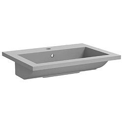 Avis vidaXL Lavabo en granit 600 x 450 x 120 mm Gris