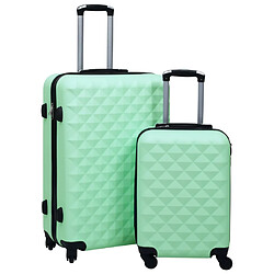 vidaXL Ensemble de valises rigides 2 pcs Menthe ABS