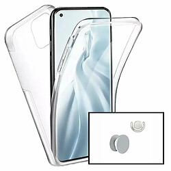 PHONECARE Coque 3x1 360° Anti Choc + 1 GripHolder + 1 Support de GripHolder Blanc pour Xiaomi Poco M3 Pro