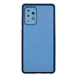 Coque en métal Cadre d'adsorption magnétique bleu pour votre Samsung Galaxy A72 4G/5G