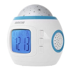 Avis Projecteur Radio Réveil étoile LED LCD Alarm Musique Thermomètre Pr Cateau Noël Ciel étoilé LED reveil pour les enfants